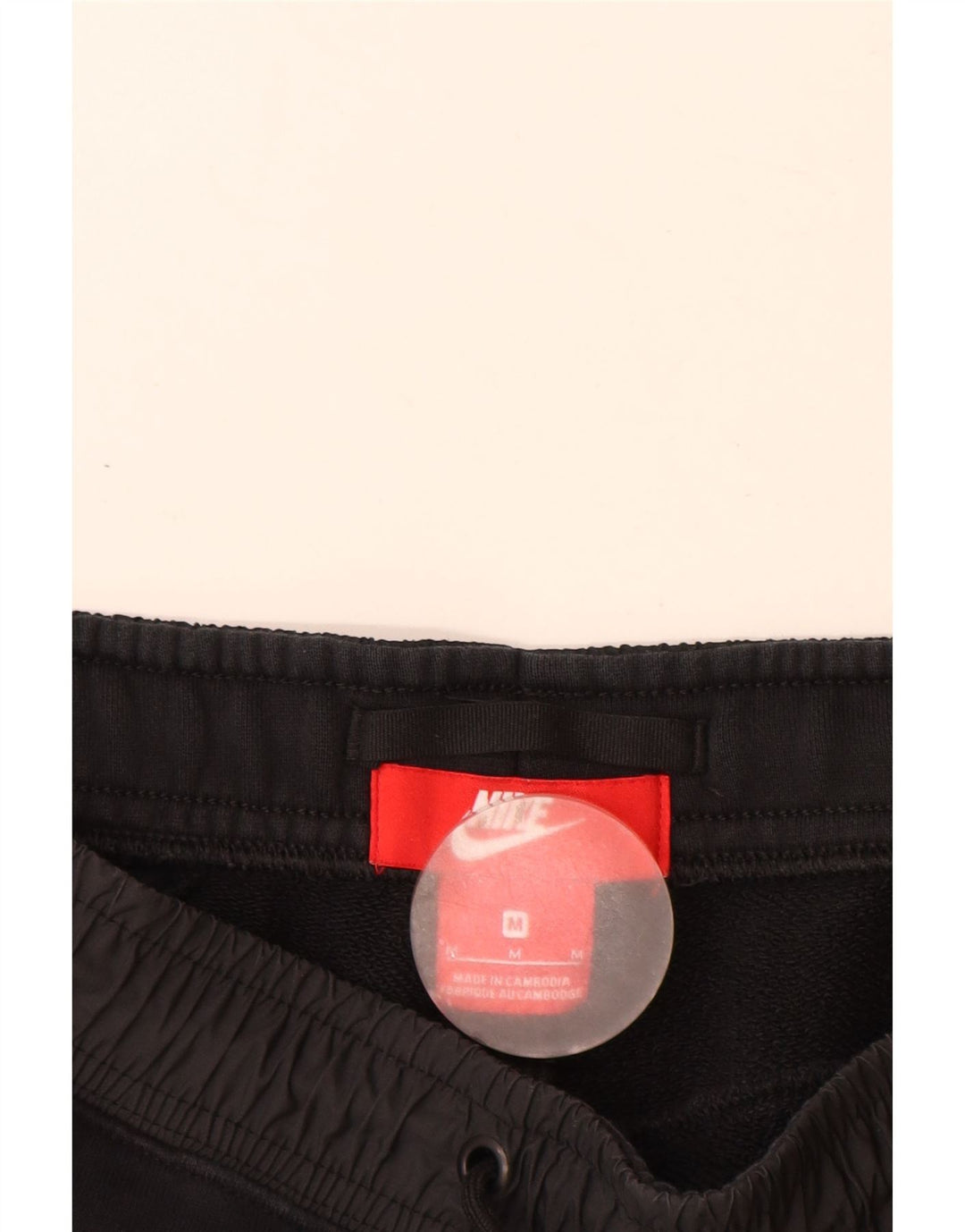 Nike Mens Tracksuit Trousers Joggers Medium  Black Cotton