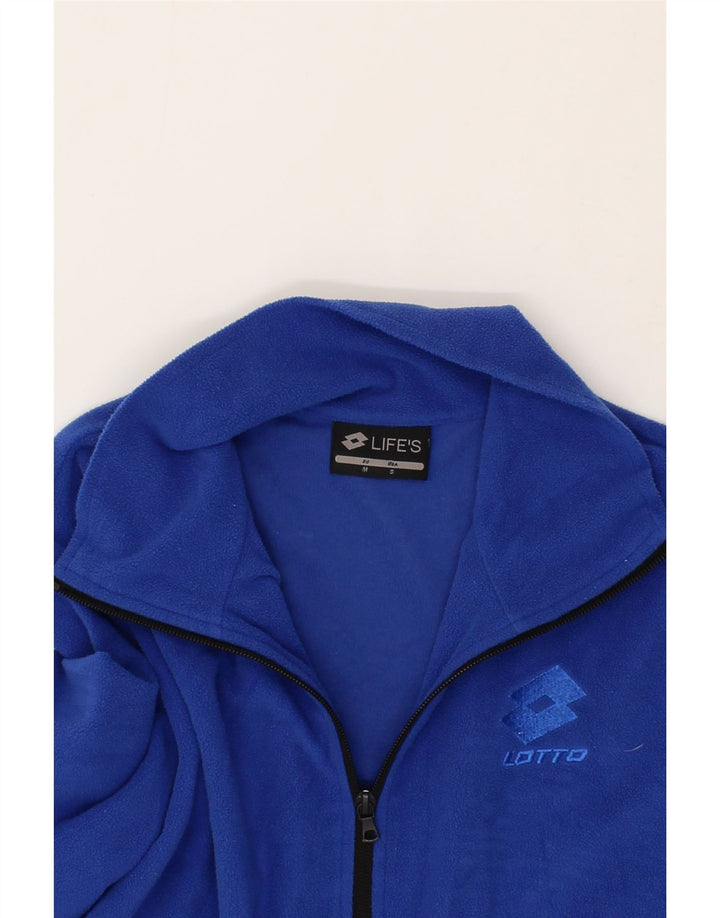 LOTTO Mens Fleece Jacket UK 38 Medium Blue Polyester Vintage Lotto and Second-Hand Lotto from Messina Hembry 