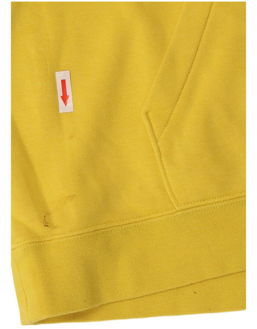 Nike Mens Hoodie Jumper Large Yellow Cotton