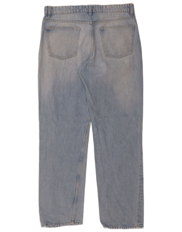Zara Womens High Waist Straight Jeans EU 42 Large W32 L32 Blue