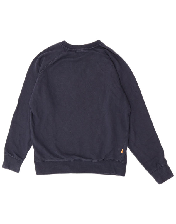 Timberland Mens Graphic Regular Fit Sweatshirt Jumper Small Navy Blue