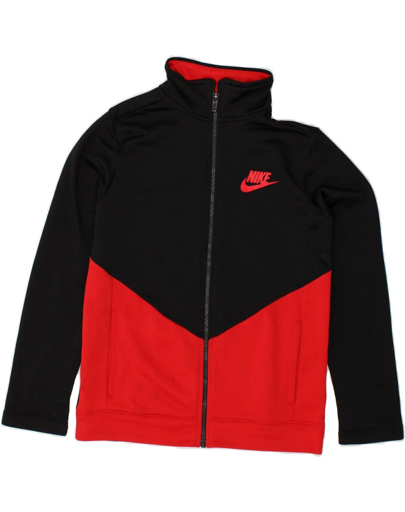 NIKE Boys Graphic Tracksuit Top Jacket 12-13 Years Large  Black | Vintage Nike | Thrift | Second-Hand Nike | Used Clothing | Messina Hembry 