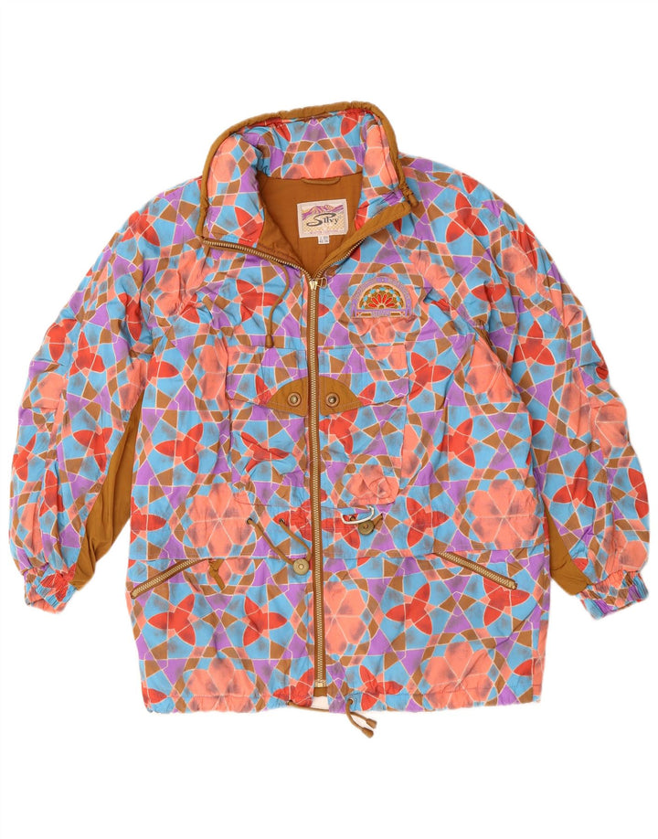 SILVY Womens Oversized Windbreaker Jacket IT 42 Medium Multicoloured