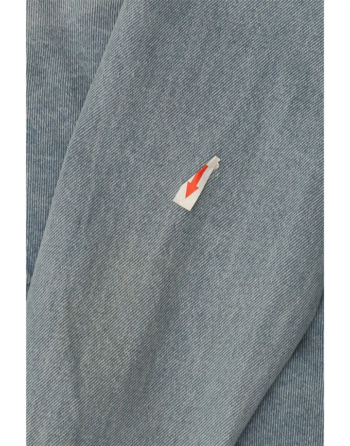 ZARA Mens Denim Jacket UK 38 Medium Blue Cotton