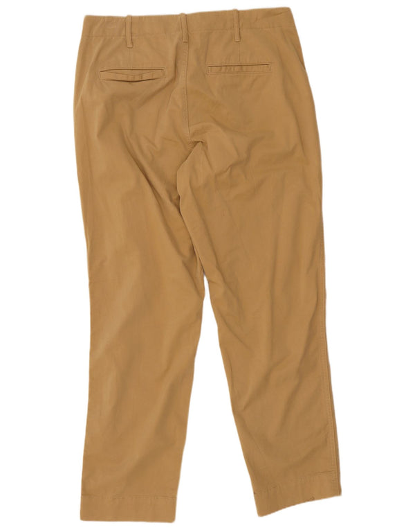 Gap Womens High Waist Straight Chino Trousers US 10 Large W32 L26 Beige