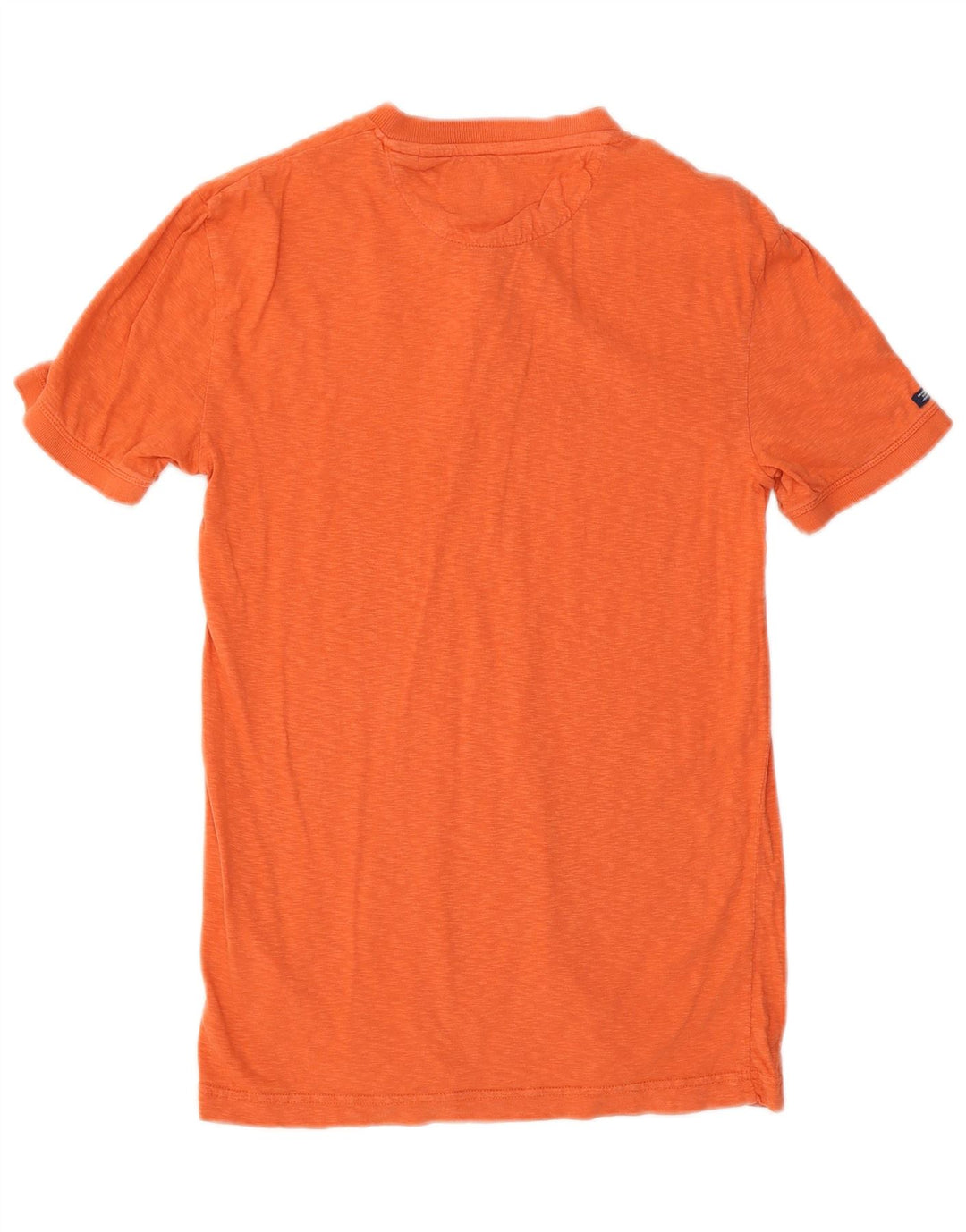 Superdry Mens T-Shirt Top Medium Orange Cotton