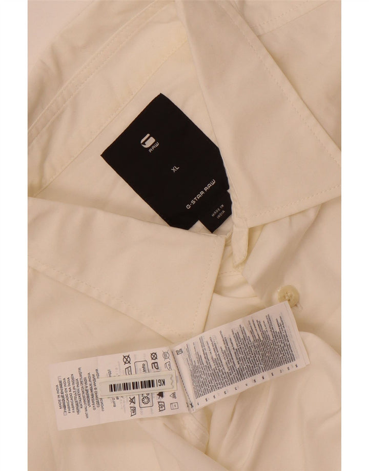 G-Star Mens Shirt XL White Cotton
