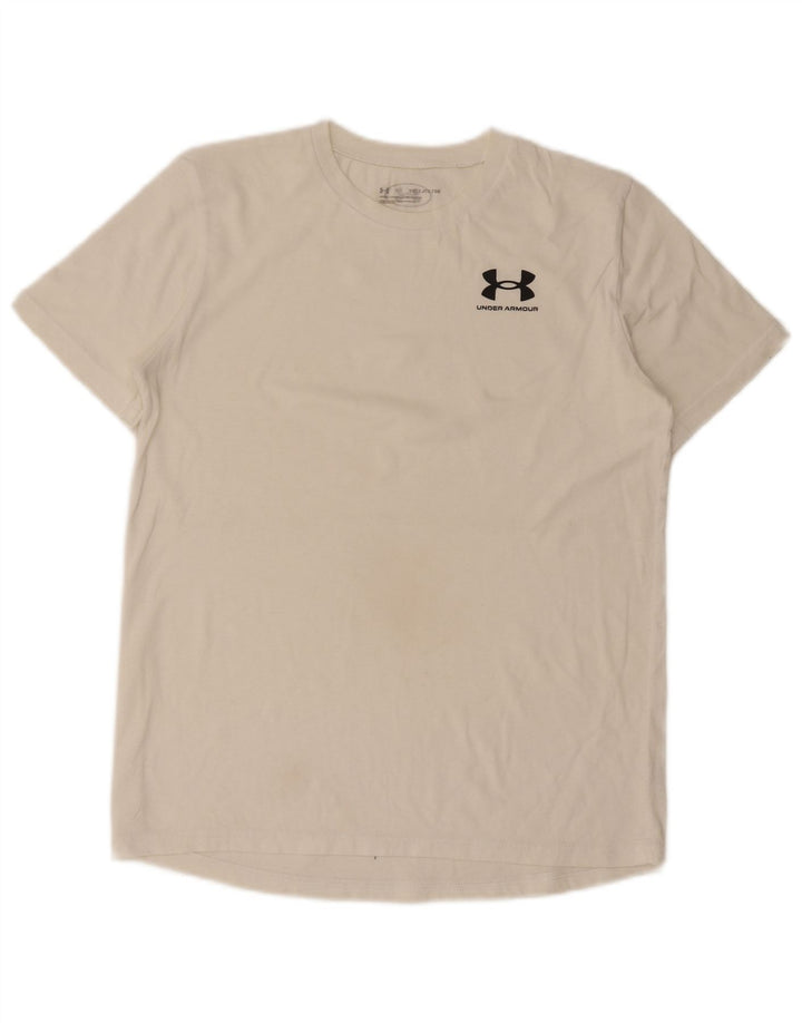 UNDER ARMOUR Boys T-Shirt Top 13-14 Years XL White