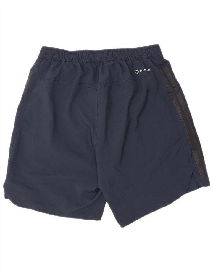 Adidas Mens Aeroready Sport Shorts Medium Navy Blue Polyester