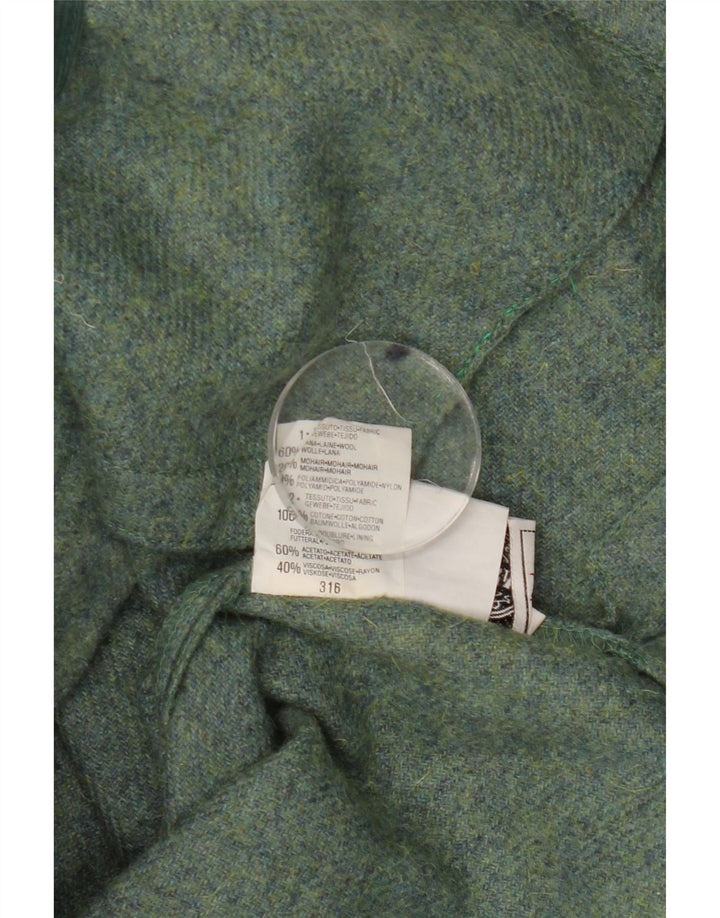 New Penny Womens Hooded Utility Jacket IT 42 Medium Green Wool