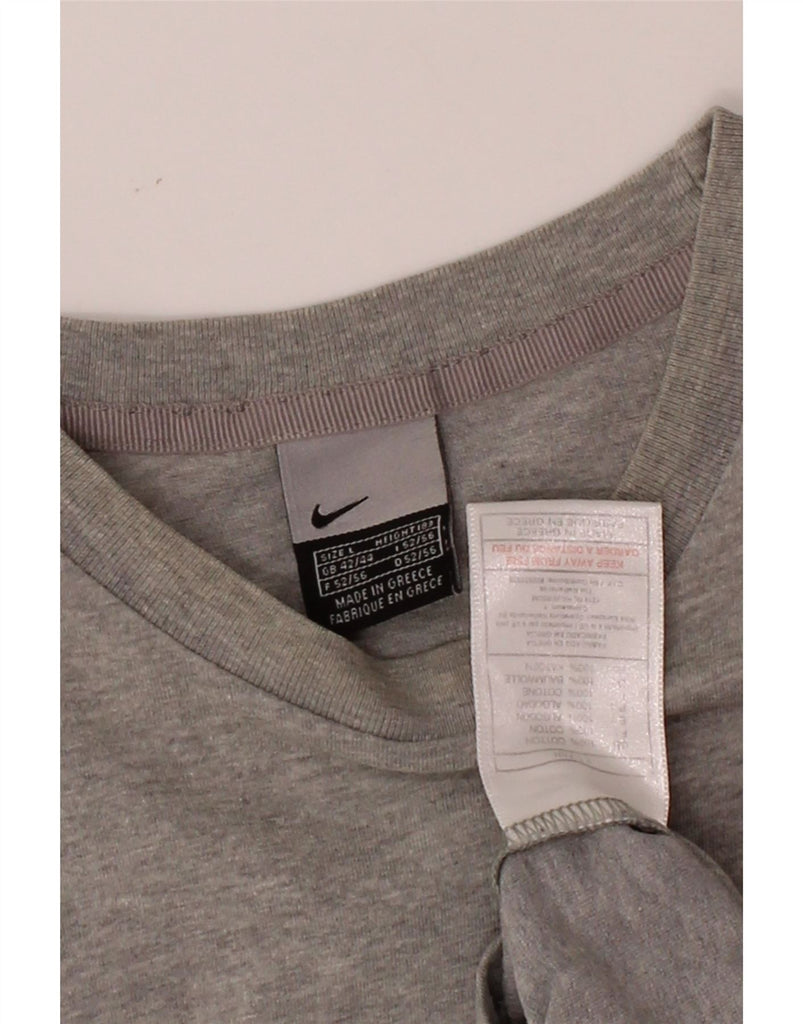 NIKE Mens T-Shirt Top UK 42/44 Large Grey Cotton Vintage Nike and Second-Hand Nike from Messina Hembry 