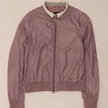 Fay Womens Bomber Jacket UK 14 Large Purple Colourblock Polyamide