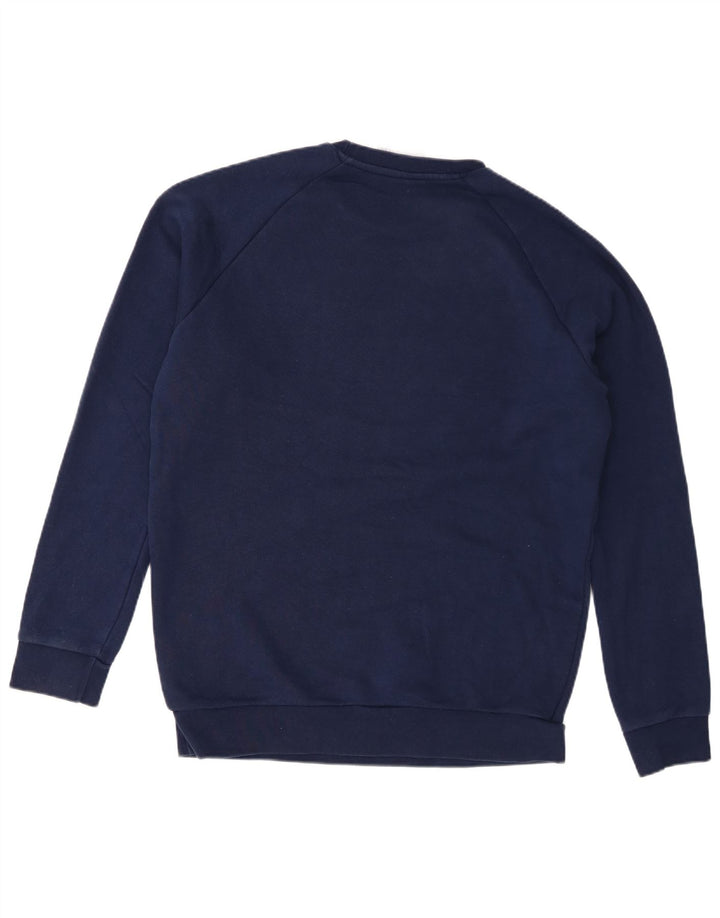 Adidas Mens Sweatshirt Jumper Medium Navy Blue Cotton