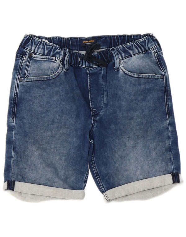 Jack & Jones Mens Denim Shorts Medium W32 Blue Cotton