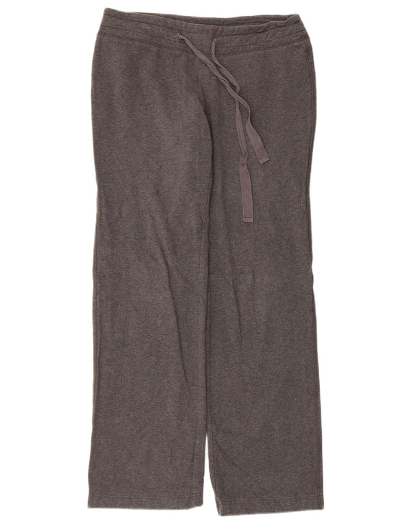 EDDIE BAUER Womens Tracksuit Trousers UK 10 Small  Grey Cotton