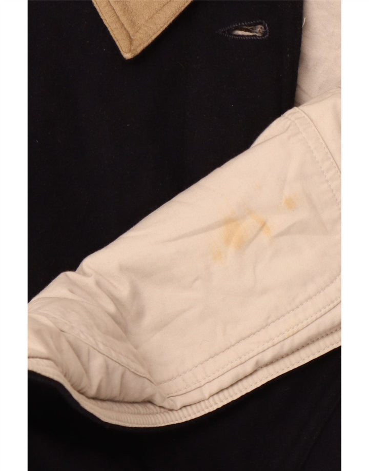 IVY OXFORD Mens Windbreaker Jacket UK 42 XL Navy Blue Cotton