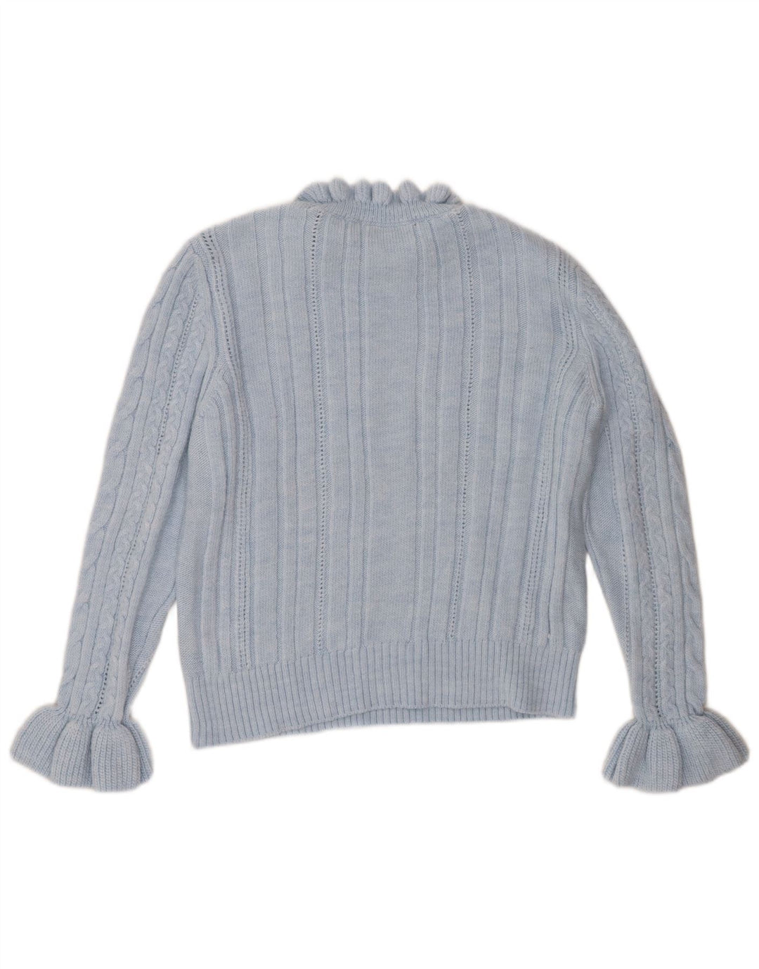 Vintage Womens Crew Neck Jumper Sweater UK 16 Large Blue