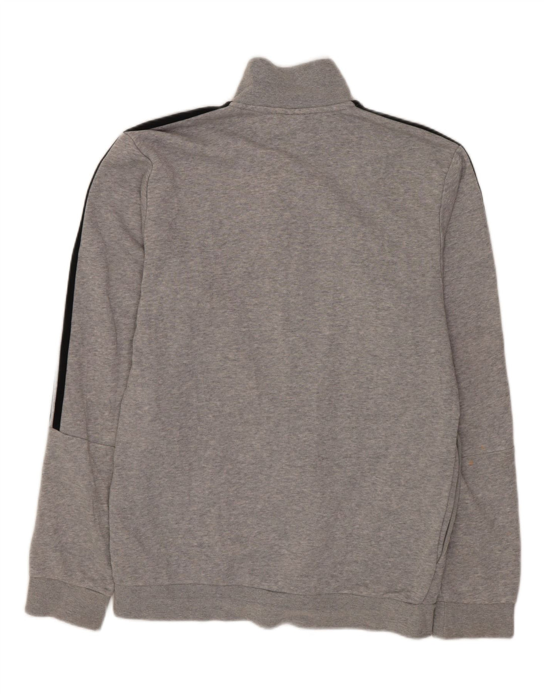 ADIDAS Mens Tracksuit Top Jacket UK 36/38 Small Grey Flecked Cotton