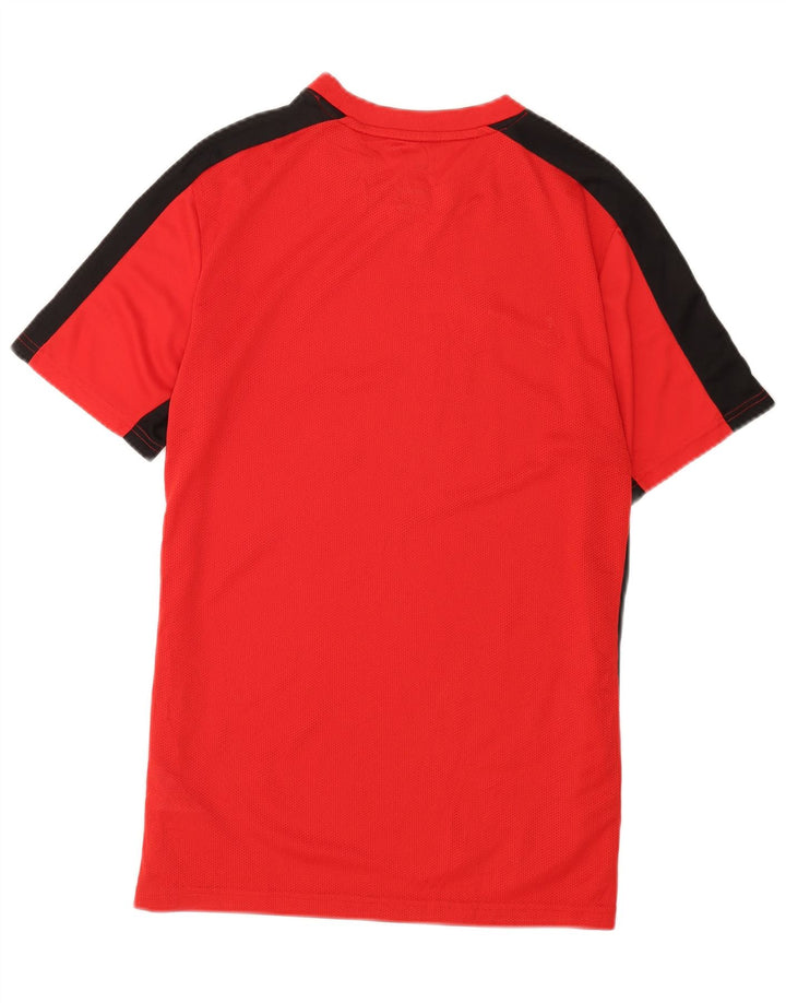 Nike Mens Dri Fit T-Shirt Top Large Red Colourblock Polyester