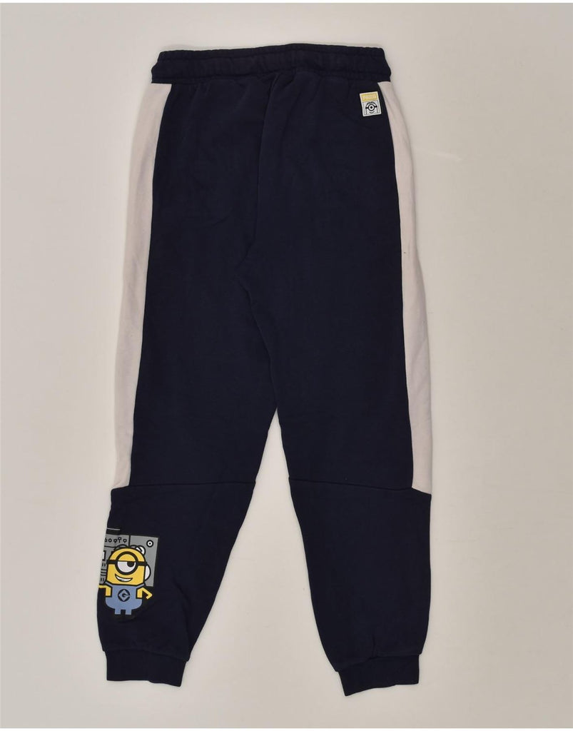 PUMA Boys Tracksuit Trousers Joggers 11-12 Years Navy Blue Colourblock | Vintage Puma | Thrift | Second-Hand Puma | Used Clothing | Messina Hembry 