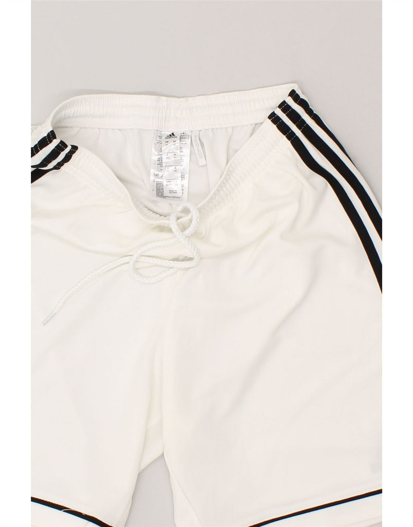 ADIDAS Mens Climalite Sport Shorts XS White Polyester | Vintage Adidas | Thrift | Second-Hand Adidas | Used Clothing | Messina Hembry 