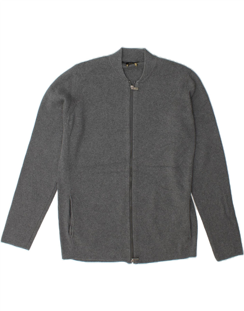 MASSIMO DUTTI Mens Cardigan Sweater Medium Grey Vintage Massimo Dutti and Second-Hand Massimo Dutti from Messina Hembry 