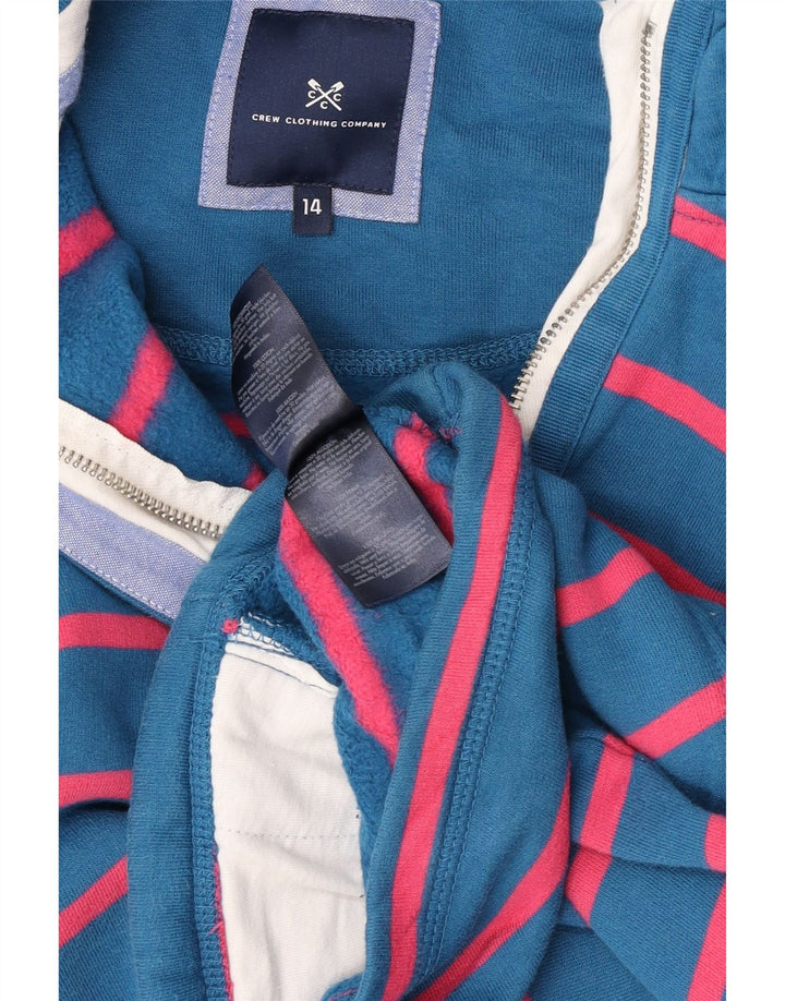 Crew Clothing Womens Oversized Sweatshirt Jumper UK 14 Large Blue Striped