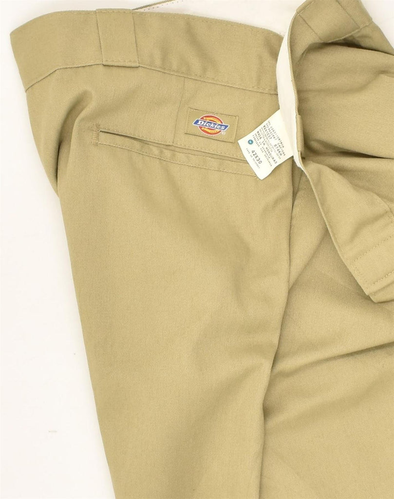 DICKIES Mens Slim Chino Trousers W42 L30 Beige Polyester | Vintage Dickies | Thrift | Second-Hand Dickies | Used Clothing | Messina Hembry 