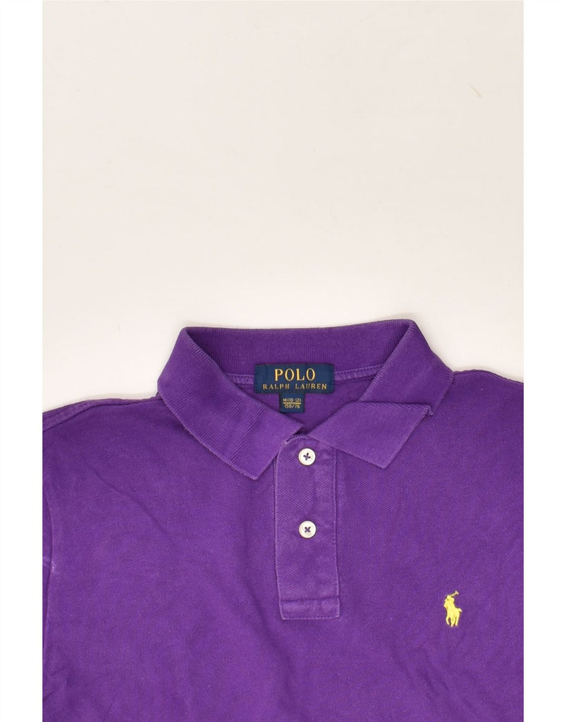 POLO RALPH LAUREN Boys Polo Shirt 10-11 Years Medium Purple Cotton | Vintage Polo Ralph Lauren | Thrift | Second-Hand Polo Ralph Lauren | Used Clothing | Messina Hembry 