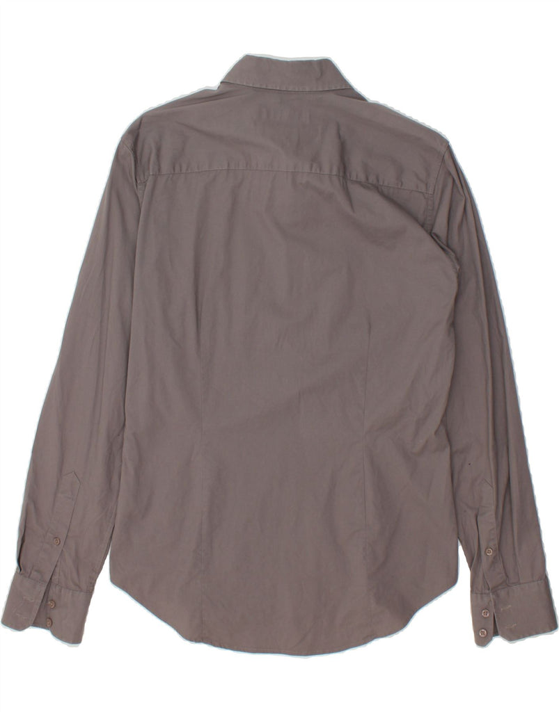 LIU JO Mens Shirt Size 39 Medium Grey Cotton | Vintage Liu Jo | Thrift | Second-Hand Liu Jo | Used Clothing | Messina Hembry 