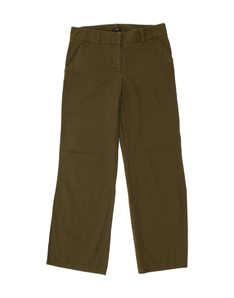 J. CREW Womens Straight Chino Trousers US 8 Medium W30 L32 Khaki Cotton | Vintage J. Crew | Thrift | Second-Hand J. Crew | Used Clothing | Messina Hembry 