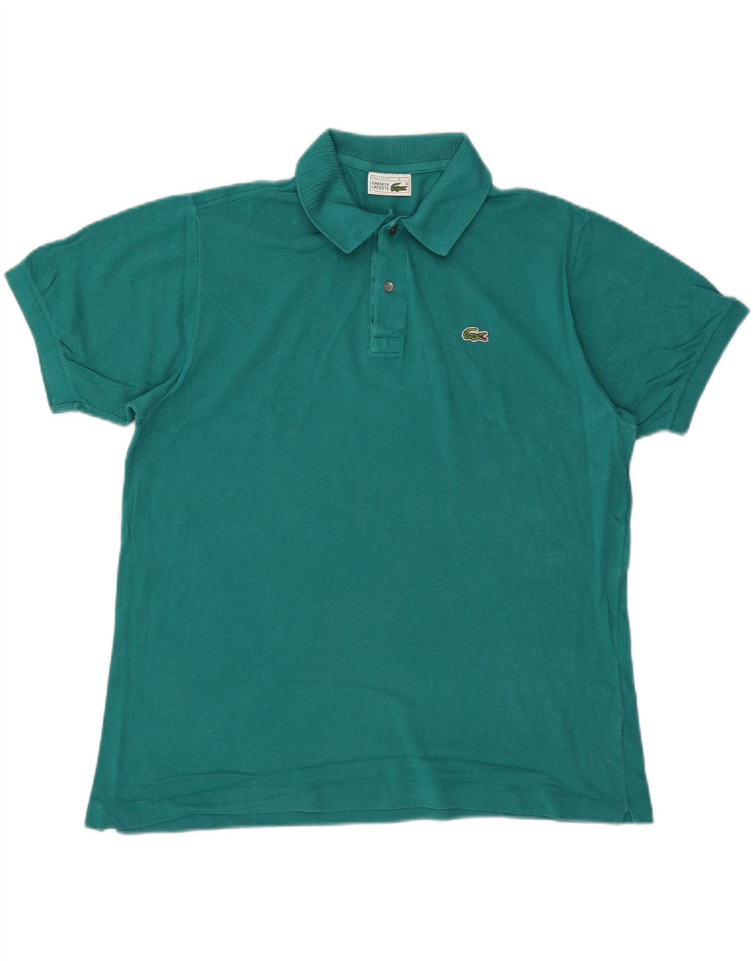 LACOSTE Mens Polo Shirt Size 6 XL Turquoise Cotton