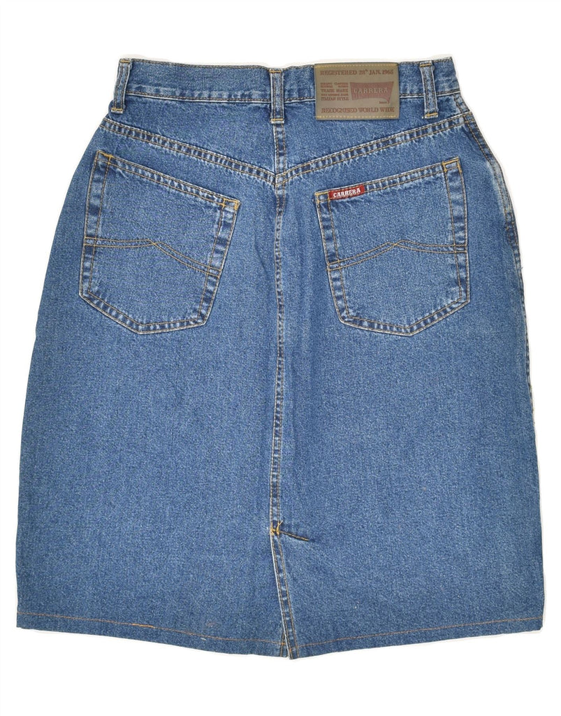 CARRERA Womens Denim Skirt IT 44 Medium W28 Blue Cotton | Vintage Carrera | Thrift | Second-Hand Carrera | Used Clothing | Messina Hembry 