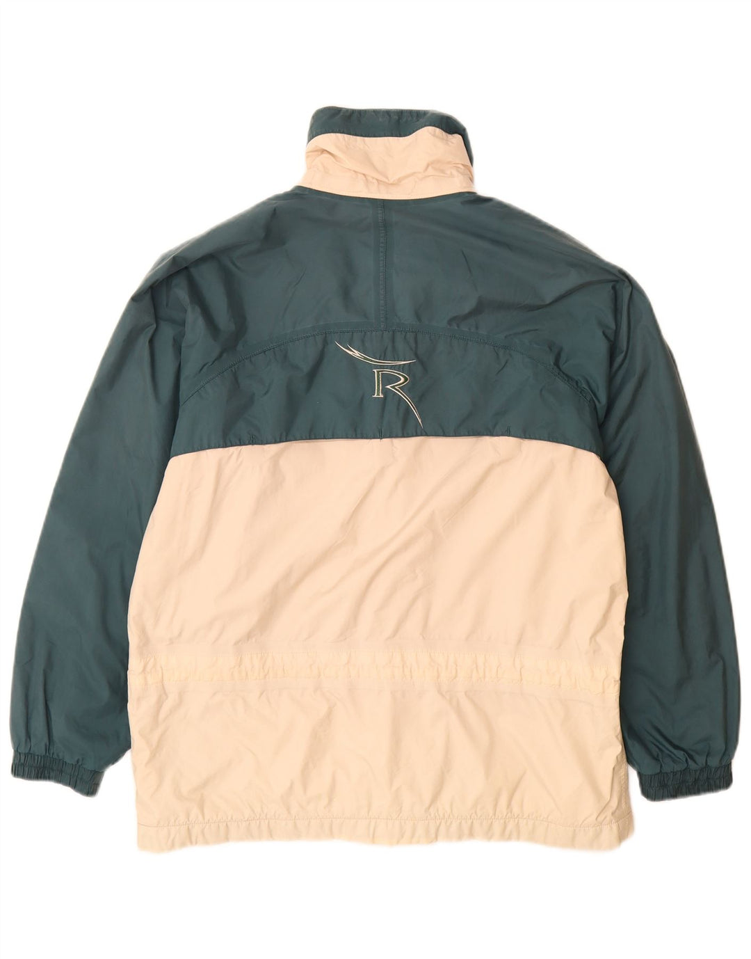 Chervo Mens Graphic Windbreaker Jacket UK 36 Small Green Colourblock