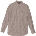 Tommy Hilfiger Mens Slim Fit Shirt Medium Grey Pinstripe Cotton