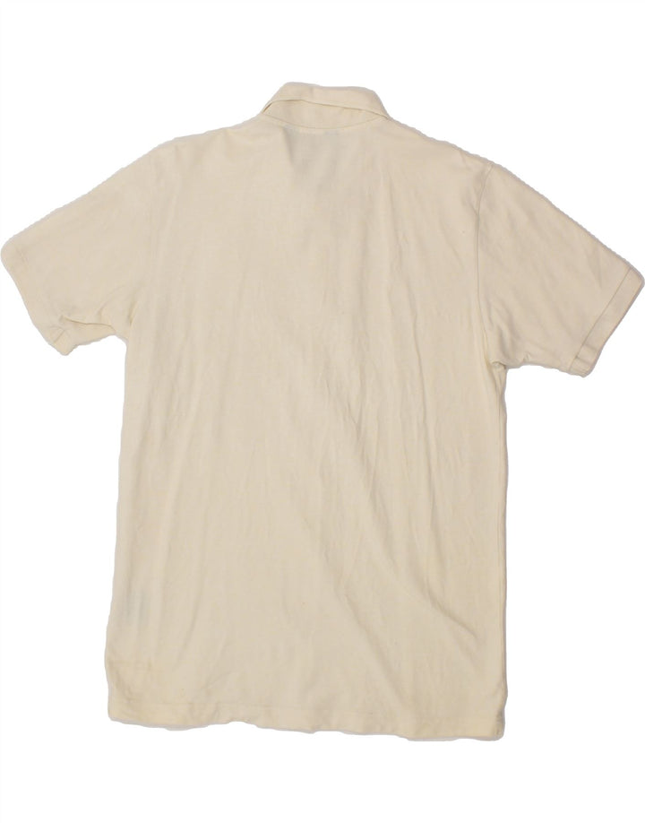 KAPPA Mens Slim Polo Shirt XL Off White Cotton Vintage Kappa and Second-Hand Kappa from Messina Hembry 