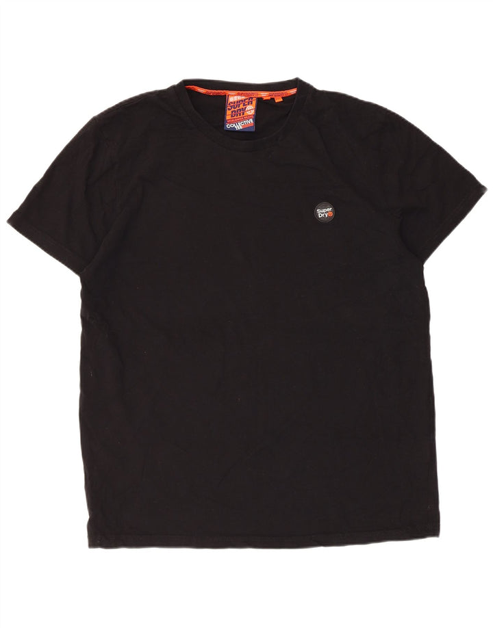 Superdry Mens T-Shirt Top 2XL Black Cotton
