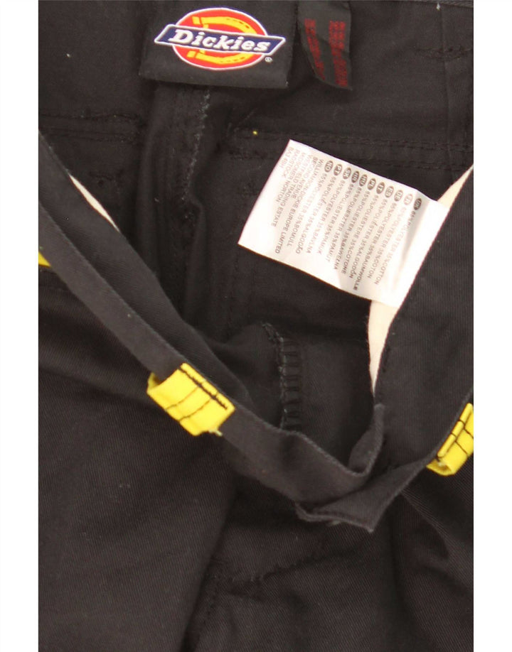 Dickies Mens Straight Cargo Trousers W26 L31 Black Colourblock Polyester