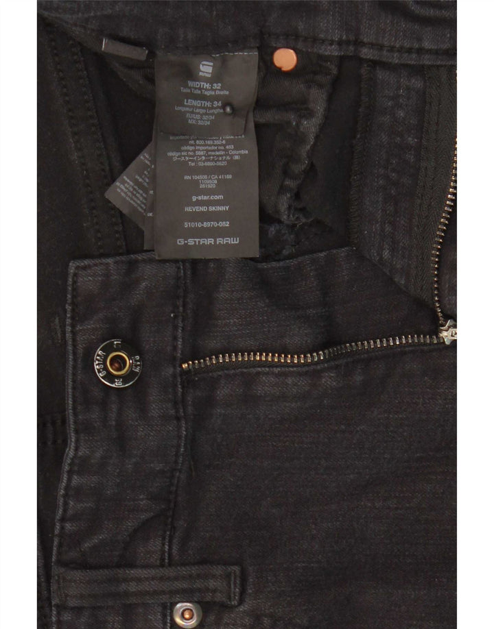 G-Star Mens Revend Skinny Jeans W32 L34 Grey