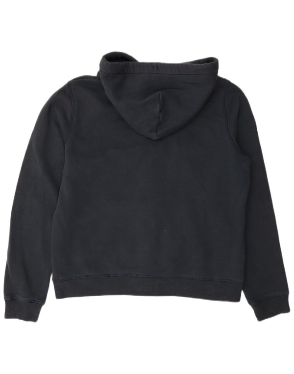 Jack Wills Womens Zip Hoodie Sweater UK 16 Large Navy Blue Cotton
