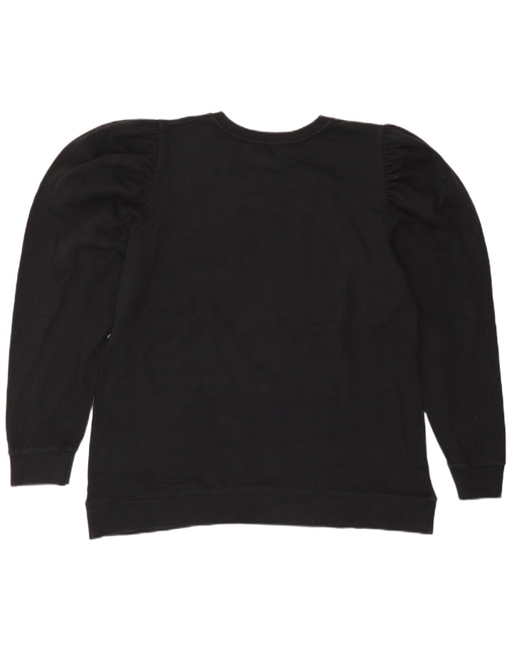 Zara Womens Sweatshirt Jumper UK 16 Large Black