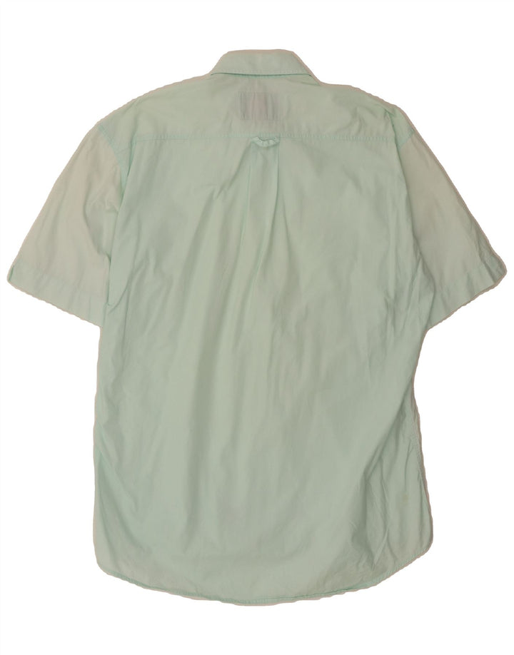 LEVI'S Mens Short Sleeve Shirt Large Green Cotton Vintage Levi's and Second-Hand Levi's from Messina Hembry 