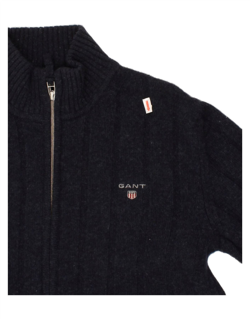 GANT Womens Cardigan Sweater UK 12 Medium Navy Blue Wool Vintage Gant and Second-Hand Gant from Messina Hembry 