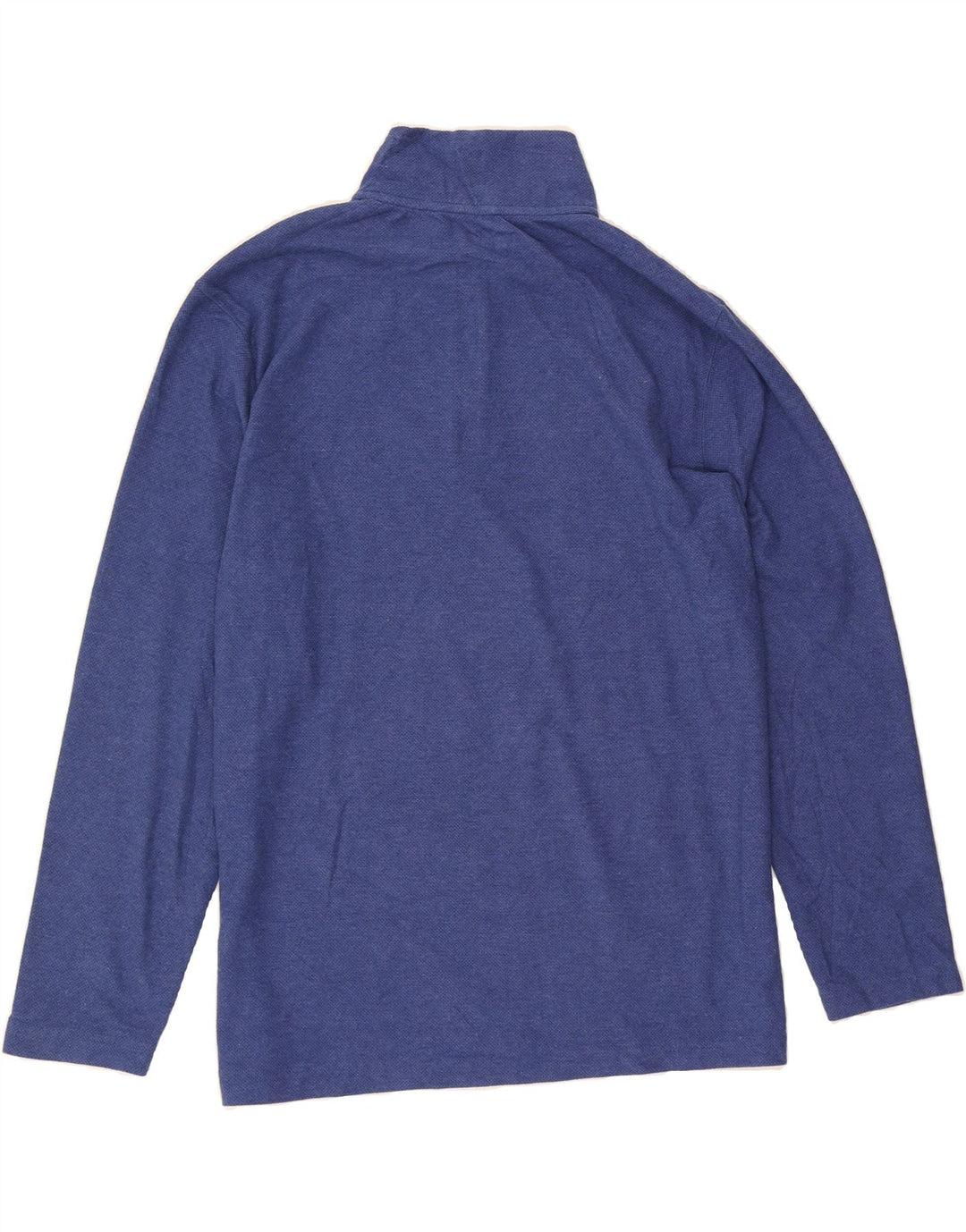 IZOD Mens Zip Neck Top Long Sleeve Large Blue Cotton Vintage Izod and Second-Hand Izod from Messina Hembry 