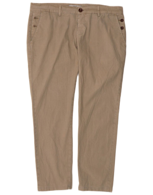 Liu Jo Mens Slim Fit Chino Trousers W38 L28 Beige
