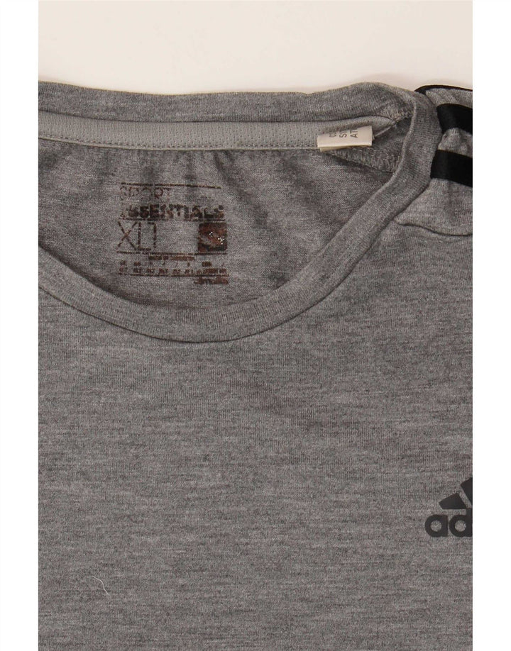 Adidas Mens Climalite T-Shirt Top XL Grey