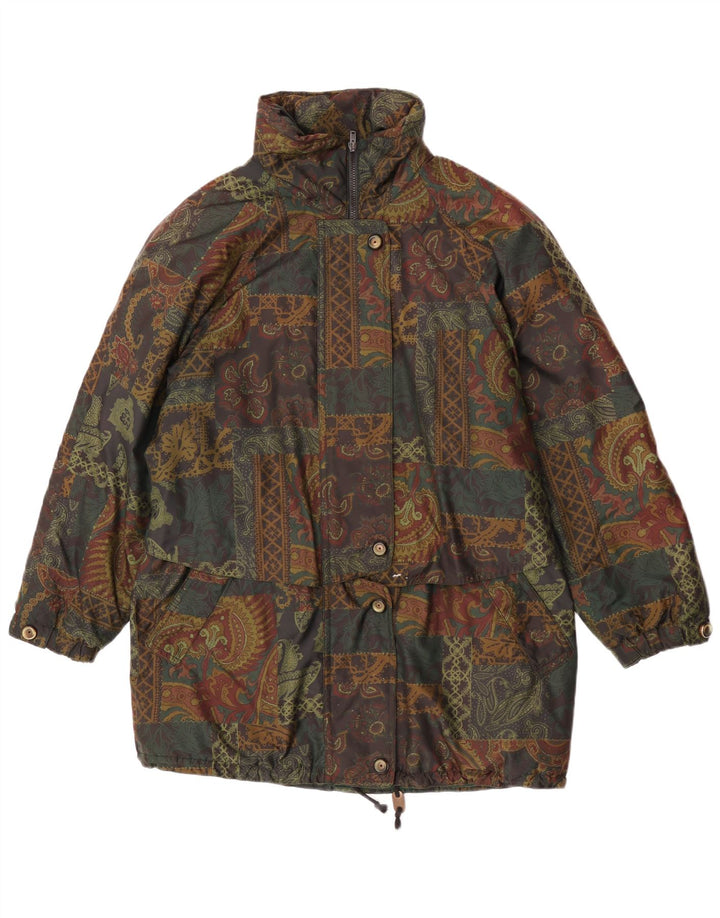 FUCHS & SCHMITT Womens Windbreaker Jacket UK 10 Small Green Paisley