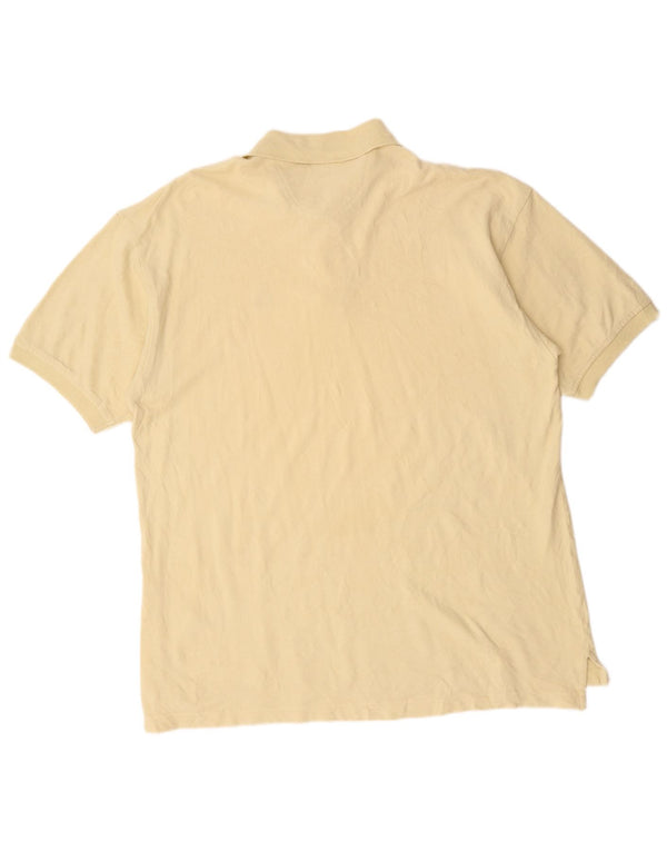 Izod Mens Polo Shirt XL Yellow Cotton