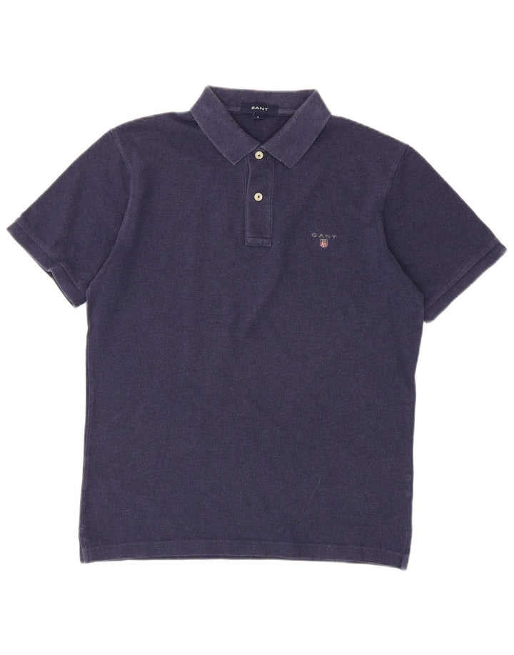 Gant Mens Polo Shirt Small Navy Blue Cotton