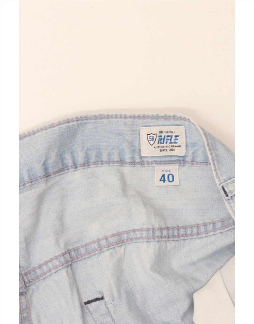 RIFLE Mens Denim Shorts W40 XL Blue